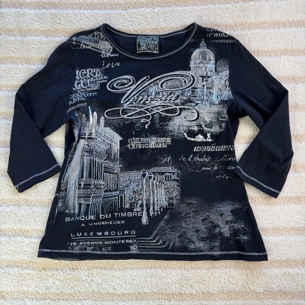 2/$25 Y2K 3/4 Sleeve Graphic Tee